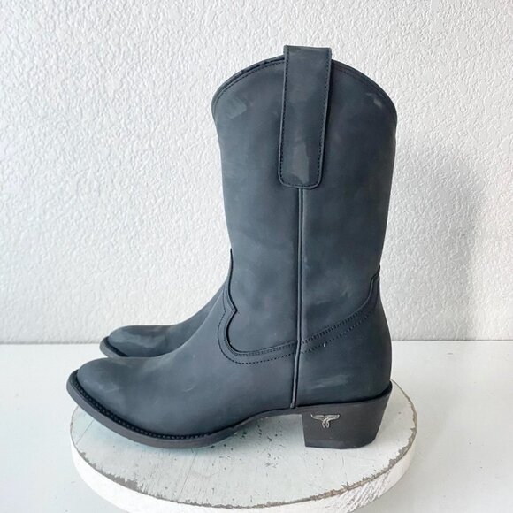 Lane Black Midi Boots - Picture 4 of 11